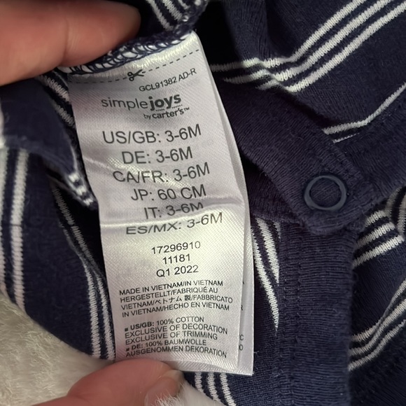 Carter’s Baby Boy Short Sleeve Romper - Picture 5 of 10